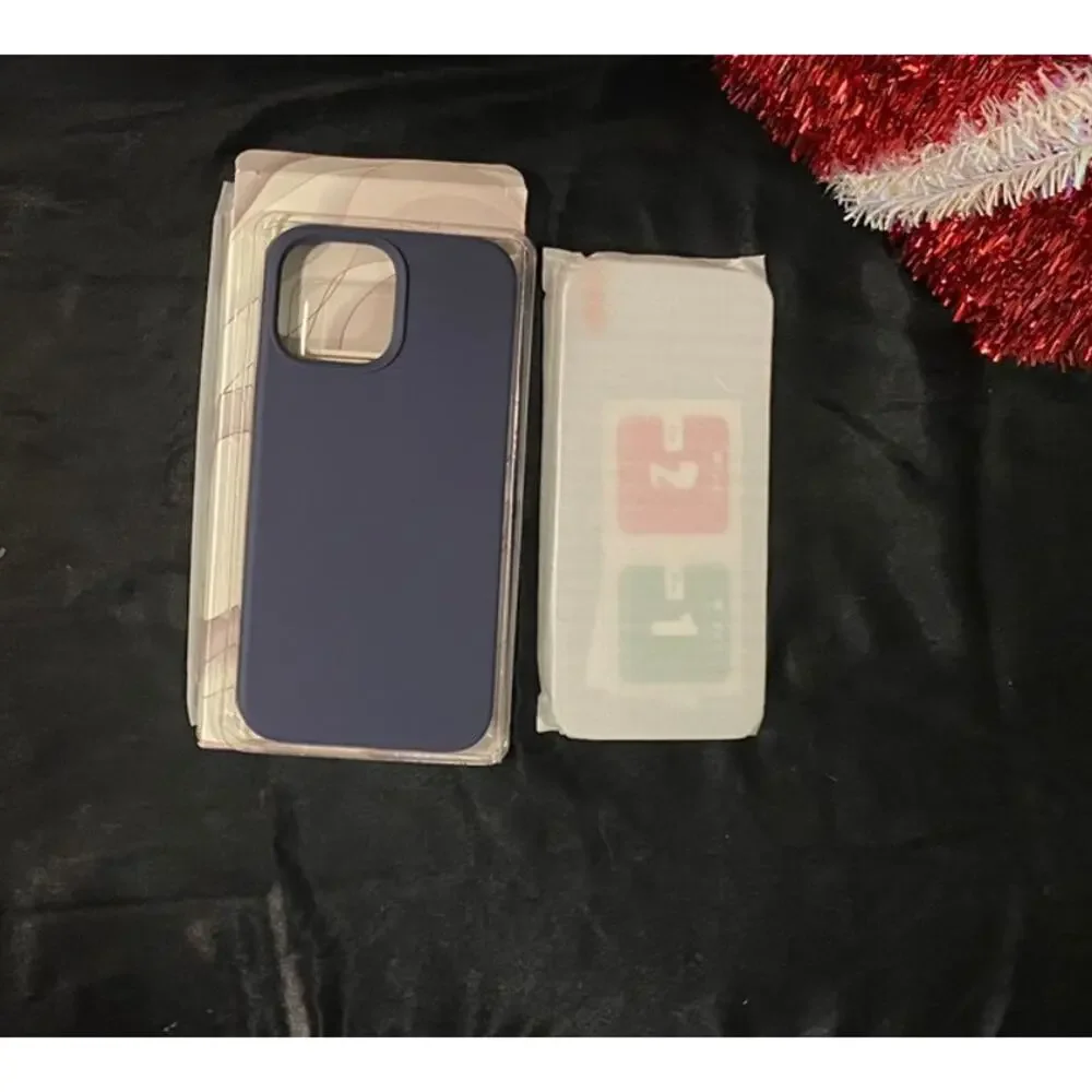Brand New iPhone 13 Pro Max Case with Screen Protectors- Navy Blue or Pink